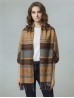  Two Tone Shawl Scarf W/ Tassels