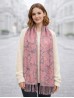 Maple Leaf Print Shawl Scarf W/ Tassels