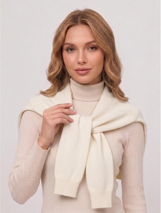 Solid Color Shoulder Wrap Scarf