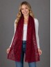 Flower Cut-Out Lace Design Scarf 