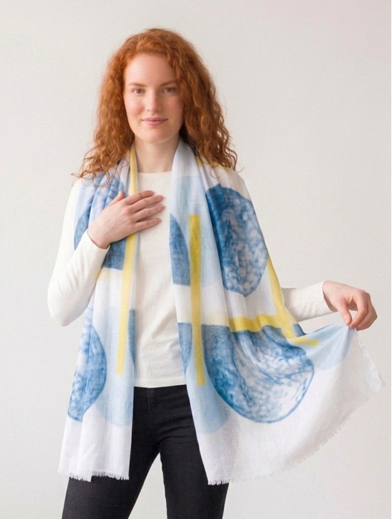 Color Strips & Galaxy Fashion Scarf 