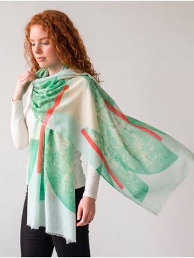 Color Strips & Galaxy Fashion Scarf 