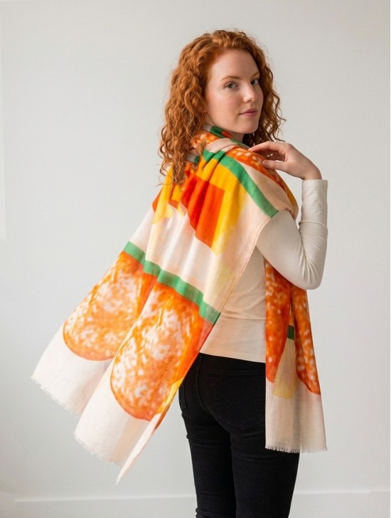 Color Strips & Galaxy Fashion Scarf 