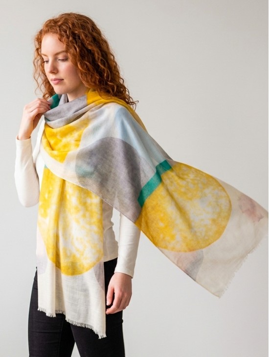 Color Strips & Galaxy Fashion Scarf 