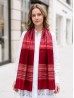 Fashion Scarf W/ Linear Pattern Fashion Scarf W/ Linear Pattern
