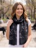 Floral Embroidery Fashion Scarf