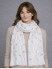 Foil Deer Antlers Head Lightweight Scarf Foil Deer Antlers Head Lightweight Scarf