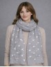 Foil Deer Antlers Head Lightweight Scarf Foil Deer Antlers Head Lightweight Scarf