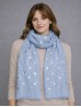 Foil Deer Antlers Head Lightweight Scarf Foil Deer Antlers Head Lightweight Scarf
