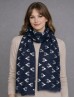 Foil Deer Antlers Head Lightweight Scarf Foil Deer Antlers Head Lightweight Scarf