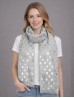 Metallic Owl Print Fashion Scarf