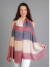 Linear Design Striped Scarf