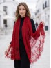 Flower Cut-Out Lace Design Scarf 