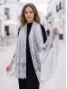 Flower Cut-Out Lace Design Scarf 