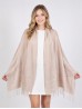 Lightweight Solid Color Scarf with Embroidered Edges