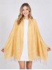 Lightweight Solid Color Scarf with Embroidered Edges