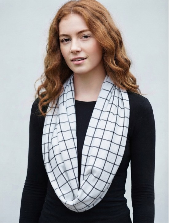 Jersey Loop Plaid Print Scarf Jersey Loop Plaid Print Scarf