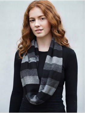Jersey Loop Strips Print Scarf