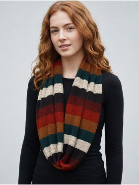 Jersey Loop Strips Print Scarf