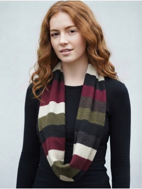 Jersey Loop Strips Print Scarf