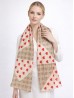Chiffon Heart & Plaid Fashion Scarf