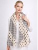 Chiffon Heart & Plaid Fashion Scarf