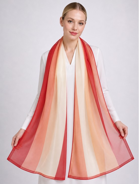 Chiffon Gradient Fashion Scarf