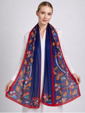 Chiffon Floral Fashion Scarf