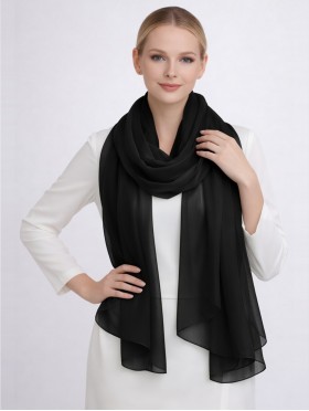 Chiffon Solid Color Fashion Scarf
