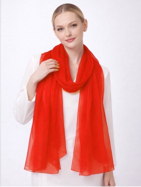 Chiffon Solid Color Fashion Scarf