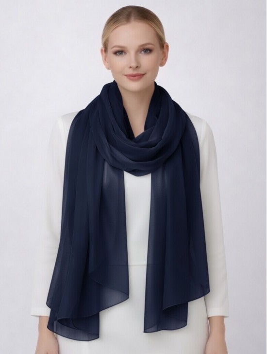 Chiffon Solid Color Fashion Scarf
