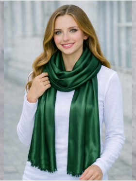 Solid Color Cut Fringe Shawl Scarf
