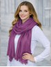 Solid Color Cut Fringe Shawl Scarf