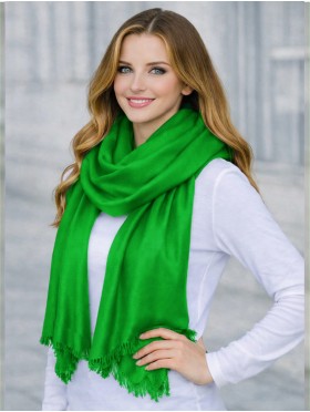 Solid Color Cut Fringe Shawl Scarf