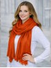 Solid Color Cut Fringe Shawl Scarf