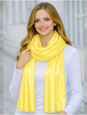 Solid Color Cut Fringe Shawl Scarf