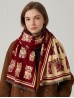 Cashmere Feeling Cat Print Premium Scarf