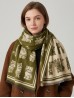 Cashmere Feeling Cat Print Premium Scarf