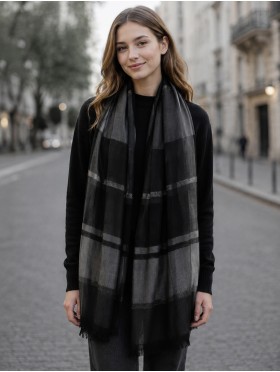 Striped Sparkle Fashion Scarf