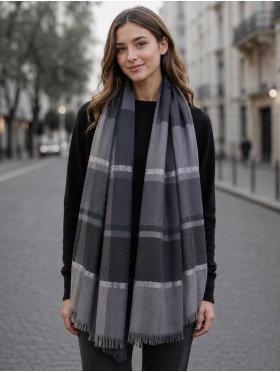 Striped Sparkle Fashion Scarf