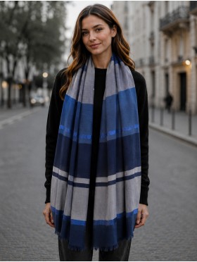 Striped Sparkle Fashion Scarf