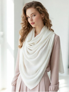 Soft Cotton Feeling Solid Color Scarf