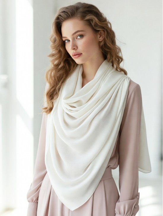 Soft Cotton Feeling Solid Color Scarf