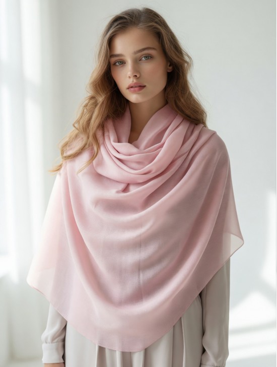 Soft Cotton Feeling Solid Color Scarf