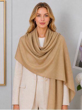Soft Cotton Feeling Solid Color Scarf