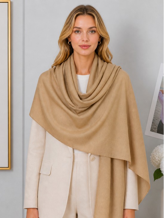 Soft Cotton Feeling Solid Color Scarf