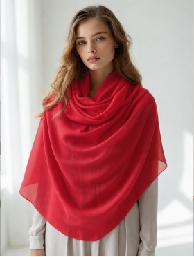 Soft Cotton Feeling Solid Color Scarf