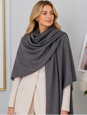 Soft Cotton Feeling Solid Color Scarf
