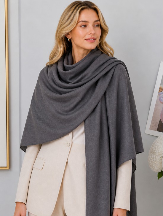 Soft Cotton Feeling Solid Color Scarf