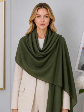 Soft Cotton Feeling Solid Color Scarf